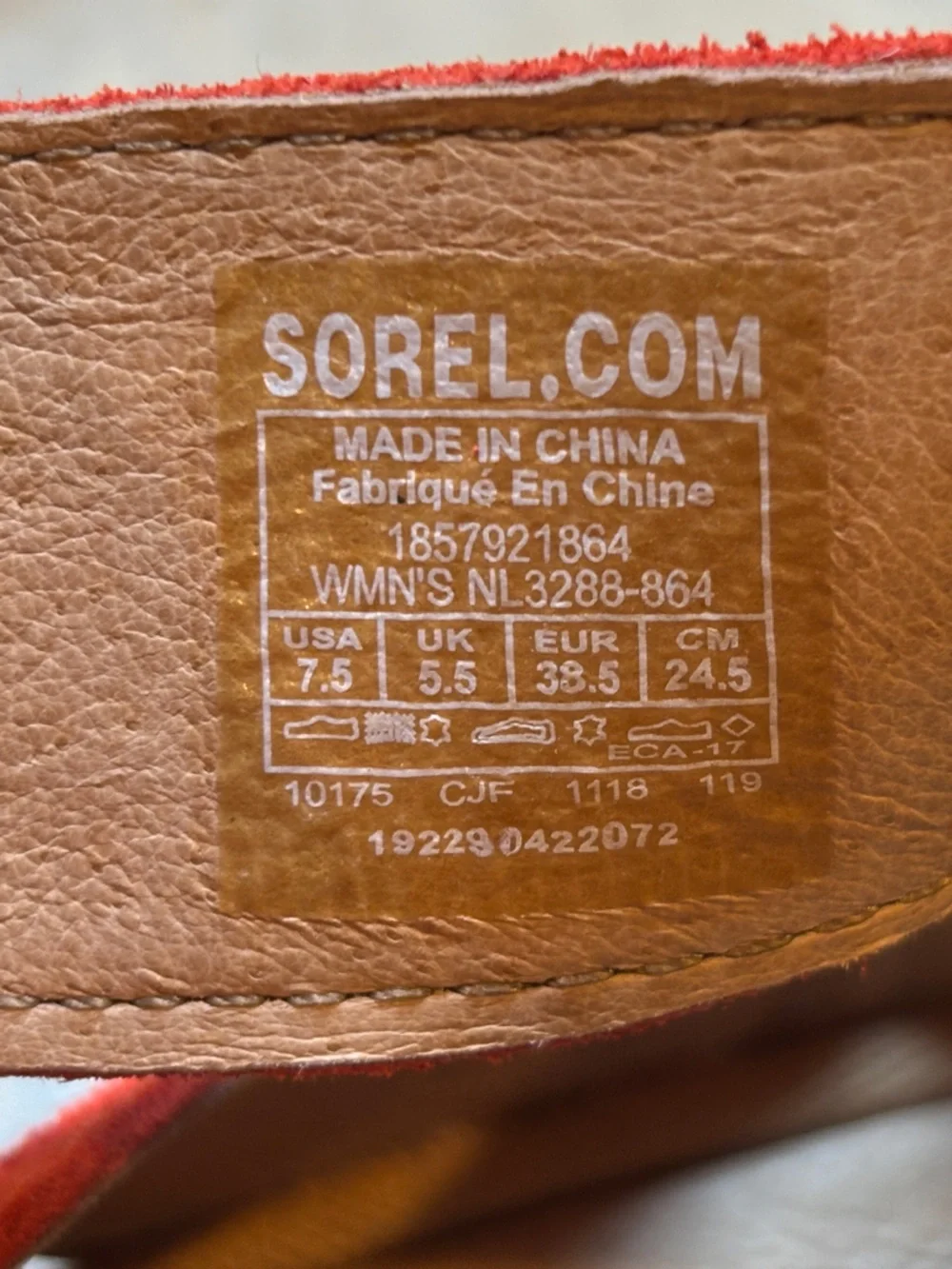 Sorel Women’s Bright Orange Strappy Sandals